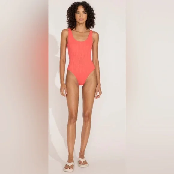 SOLID & STRIPED Coral Swimsuit NWT - Picture 1 of 6